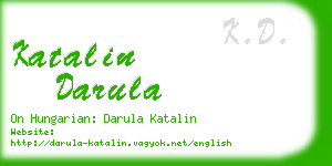 katalin darula business card